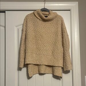 MINKPINK Cream Turtleneck Bouclé Sweater